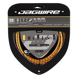 Jagwire 2X Elite Link Shift Kit, Guaine e Cavi di deragliatore Unisex-Adulto, Oro, Taglia Unica