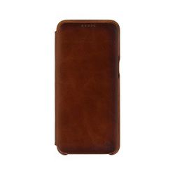 Tellur Samsung S8 slank fall (bok), Tellur Samsung S8 äkta läder flip Folio slank bok fall, BRUN