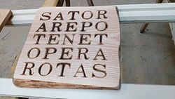 TAVOLA QUADRATA DI SATOR cm 40x40