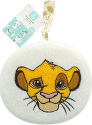 Disney Baby Esponja de Baño Bordada Simba - Accesorio Espuma de Baño, Ducha - Edición El Rey León - Ultra Suave Cuerpo Bebé, Niño - Limpieza Suave y Eficaz - Producto Oficial Disney
