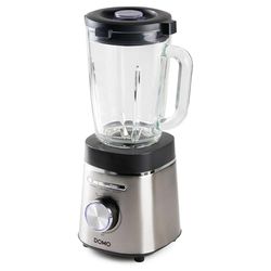 DOMO DO740BL - Blender con ciotola in vetro da 1,75 l, in acciaio inox, 1400 W