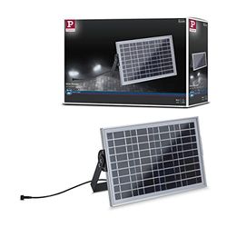 Paulmann 94552 Park + Light Buitenlamp Voeding Zonnepaneel IP65 max. 10 W Solar Charger Zilver Accessoires Garage Licht