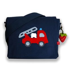 La fraise rouge-10003-7,Sac de sport pour enfant,Bleu -30 cm