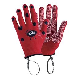 ROSTAING Kindertuinhandschoenen ANABEL - Een paar tuin- en doe-het-zelf-handschoenen - Voor kleine en tere handen en de veiligheid van uw kinderen, Rood