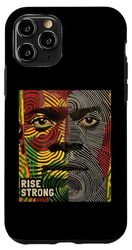 Carcasa para iPhone 11 Pro Rise Strong Dope Rey Africano Hombre Negro Arte Africano Moderno