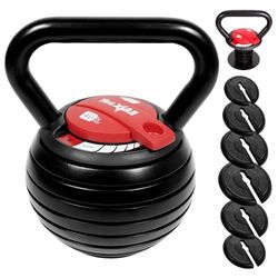 Yes4All JX7N 18 kg justerbar kettlebell, gjutjärn vattenkokare klocka, kettlebells viktset