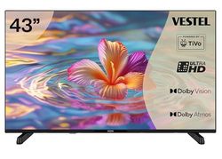 Vestel TiVo 43UT9740 Smart TV, 43 inch, 4K, UHD, met Dolby Vision HDR en Triple Tuner, LED
