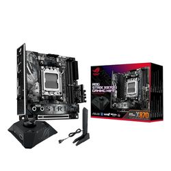 ASUS ROG Strix X870-I Gaming WiFi – Carte mère Gaming AMD Ryzen AM5 X870 Mini-ITX, (DDR5, 10+2+1 DrMOS, 2 x M.2, PCIe 5.0, WiFi 7, USB4 Type-C, HDMI, Aura Sync RGB)