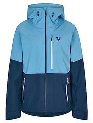 Ziener Turis Giacca da Sci Freeride | Sympatex, Senza PFC, Lana, Blu Navy, 44 Donna