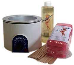 EpilWax S.A.S – Hot Wax Kit Complete 400ml Professional Wax Heater Pot Pouch Hot Wax 400 ml Intimate Rose Wax – Underarm and Face