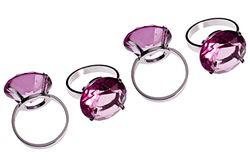 Premier Housewares Lot de 4 Ronds de Serviette Imitation Diamant