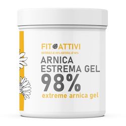 Gel Arnica 550 ml, Arnica per Cavalli Uso Umano 98%, Pomata Arnica Estrema con Vitamina E, Menta e Lavanda, 100% Made in Italy - FITOATTIVI (550 ml)