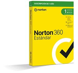 Norton 360 Estándar 2024 - Antivirus software para 1 Dispositivo, 1 Año, para PC, Mac, tableta o smartphone