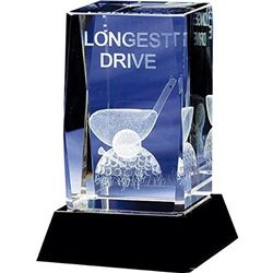 Longridge Troféu de cristal golfe Longest Drive