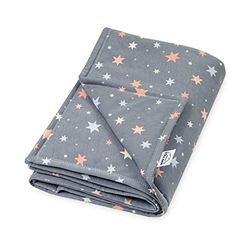 Julius Zöllner Jersey deken gevoerd mt. 70/100 | Made in Germany | 100% katoen-jersey | Oeko-Tex® Standard 100 | Shiny Stars