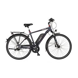 Fischer Hombre | RH 50 cm | Bicicleta eléctrica con Motor Trasero 45 NM | Batería de 48 V, Trekking | E-Bike, Gris Oscuro Mate, VIATOR 2.0 Herren 422 50 gr