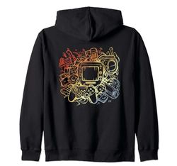 PC Gaming Vintage Look Aficionado a los juegos Sudadera con Capucha