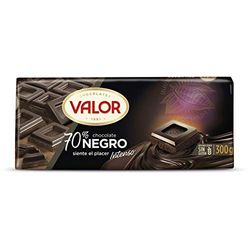 Chocolates Valor Chocolate Negro de 70% Cacao, 300g