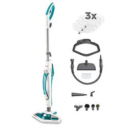 Polti Vaporetto SV450_DOUBLE Balai vapeur double fonction avec nettoyeur portable, serpillières supplémentaires fournies, brosse Vaporforce, 13 accessoires