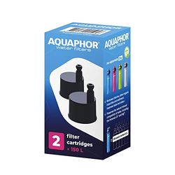 AQUAPHOR City Bottle Filter Pack x 2 | Filters Chlorine & Impurities | Stay Hydrated On The Go!