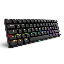 Sharkoon Skiller SGK50 S4 Gen2 PBT, nero, Gateron G-Pro Yellow, 60% layout DE