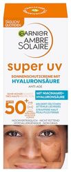 Garnier Anti-Aging solkräm med SPF 50, solskydd med hyaluron och vitamin B mot rynkor och torrhet, Ambre Solaire, 1 x 50 ml