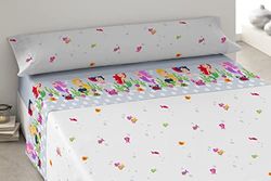 Degrees home Zeemeermin - beddengoed voor kinderen, 90 x 190 cm, 90 x 190 cm, beddengoed 50% katoen, 50% polyester, 3-delig, grijs