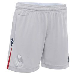 Macron Bfc M20 Gara Jr Short Away Bologna FC pour Enfant 2020/21 Enfant, Gris, JXL