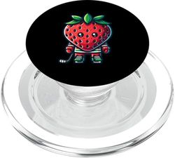 Strawberry Ice Hockey Cute Berry Player PopSockets PopGrip for MagSafe