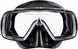Cressi Black Sirena Scuba Diving and Snorkeling Mask för män, en storlek