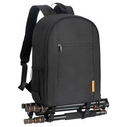 TARION Camera Backpack, Waterproof Photography Case Bag with 14'' Laptop Compartment and Rain Cover for DSLR SLR Camera Lens Flash Accessories