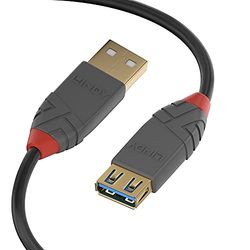 LINDY Cabo USB 36762 2 m preto