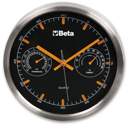 Beta 9594 - Relógio de parede equipado com termómetro e higrómetro, diâmetro 26 cm