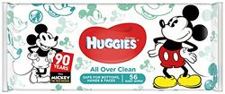 Huggies, Lingettes bébé, Pour les fesses, le visage et les mains, Avec motifs Disney, 1x56 lingettes, All Over Clean Disney