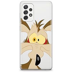 ERT GROUP mobiel telefoonhoesje voor Samsung A73 5G origineel en officieel erkend Looney Tunes patroon Coyote 001 optimaal aangepast aan de vorm van de mobiele telefoon, gedeeltelijk bedrukt