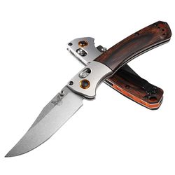 Benchmade Mini Crooked River 150852 Knife, Clippoint Navaja, Unisex Adulto, Multicolor, Regular