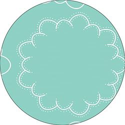 Bonateks, Ronde digitaal bedrukte muismat, antislip onderkant, voor kantoor en thuis, diameter: 22 cm