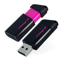 Memória USB integral Memory Turbo, branco, rosa, 8 GB