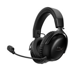 HyperX Cloud III S - Wireless Gaming Headset, Multiplatform, 2.4GHz, Bluetooth, Battery Life up to 120 Hours, 2.4GHz, 53mm Tilt Driver, 10mm Detachable Microphone - Black
