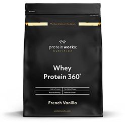Protein Works - Whey Protein 360 | Premium Whey Shake | Whey Protein Powder Blend | No Added Sugar Protein Shake | 20 Servings | French Vanilla | 600g