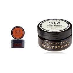 American Crew Defining Paste with Medium Hold & Low Shine, Gifts For Men & Volume Boost Hair Powder, Gifts For Men, Adds Thickness & Lift (1 x 10g) Unisex