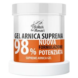 Arnica Suprema per Cavalli Uso Umano Forte 98%, 550 ML, Gel per Massaggi Rilassanti con Lavanda, Menta, Vitamina E, Crema Arnica per Muscoli e Articolazioni 100% Made in Italy - I Rimedi dei Monaci