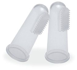 DBb Remond 2 P'tits dita 6 scatole di spazzolini da denti, in silicone, trasparente