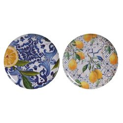 PLATO MELAMINA 28X28X1 AZULEJOS 2 SURT.