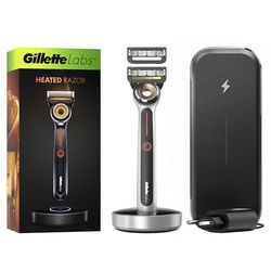 Gillette Labs With Exfoliating Bar, Razor For Men, 1 Handle - 2 Blades, Includes Premium Magnetic Stand