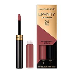 Max Factor Lipfinity Lip Colour 24H Pomadka, 350 Essential Brown, 2.3ml + 1.9g