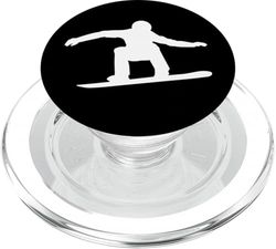 Snowboarder Silhouette Sport Invernali PopSockets PopGrip per MagSafe