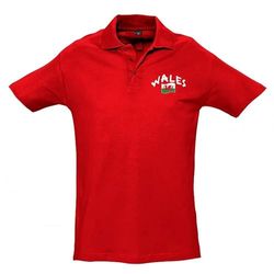 Supportershop Polo Rugby Pays de Galles Rouge Mixte Adulte, FR : S (Taille Fabricant : S)