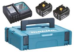 Makita 197624-2 Kit Energía 18V LXT Cargador DC18RC Baterías 2x5.0Ah MAKPAC