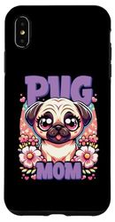 iPhone XS Max Pug Mom Kawaii Pug Mama Dog Mothers Day Case